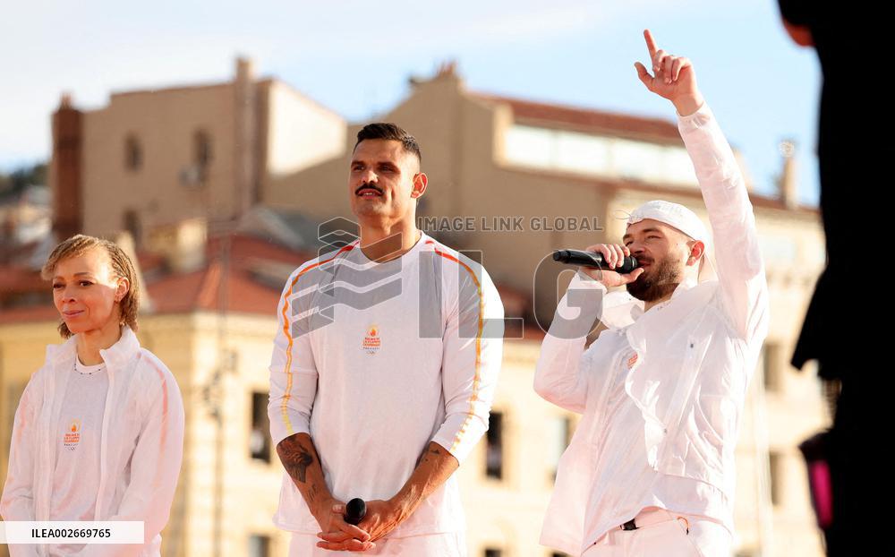 Arrival of the Olympic Flame in Marseille