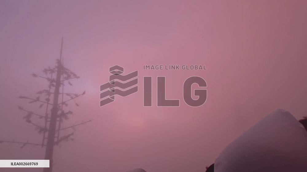China: Pink Sunrise At Wugong Mountains Delights Tourists