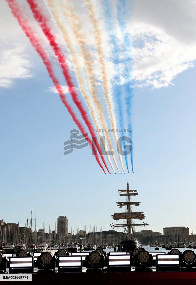 Arrival of the Olympic Flame in Marseille