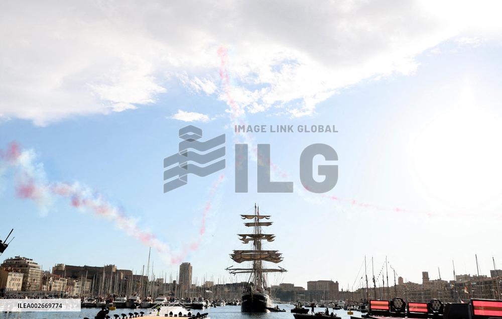Arrival of the Olympic Flame in Marseille