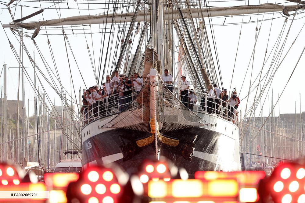 Arrival of the Olympic Flame in Marseille