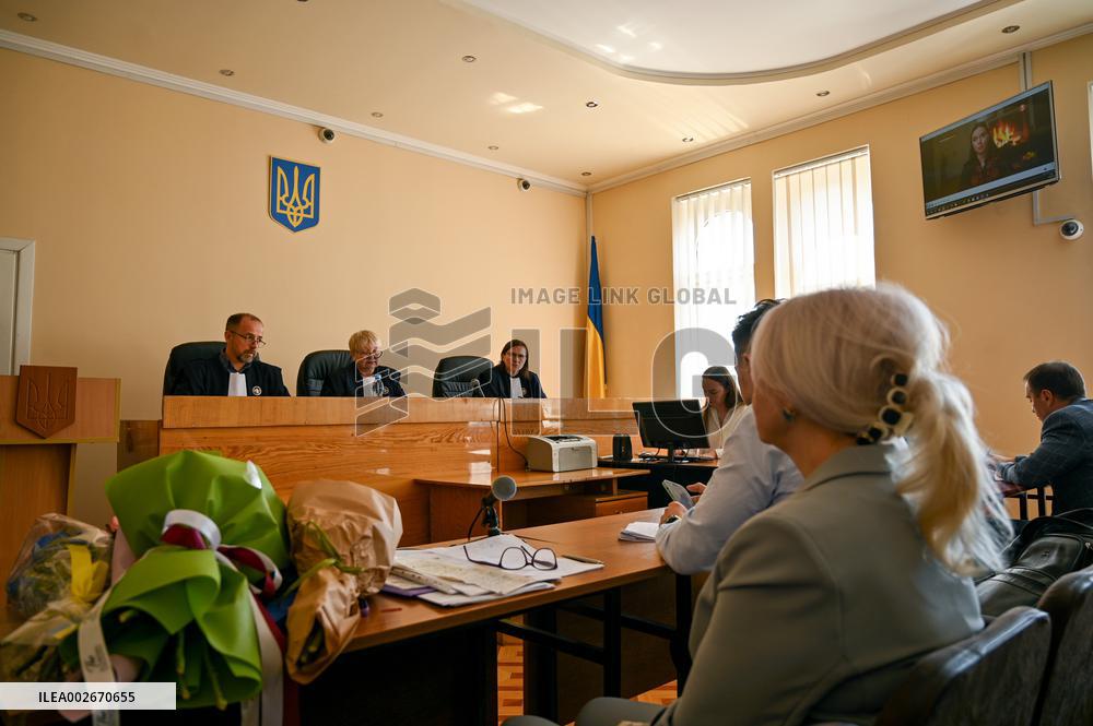 Appeal hearing in reinstatement case of Iryna Farion in Lviv