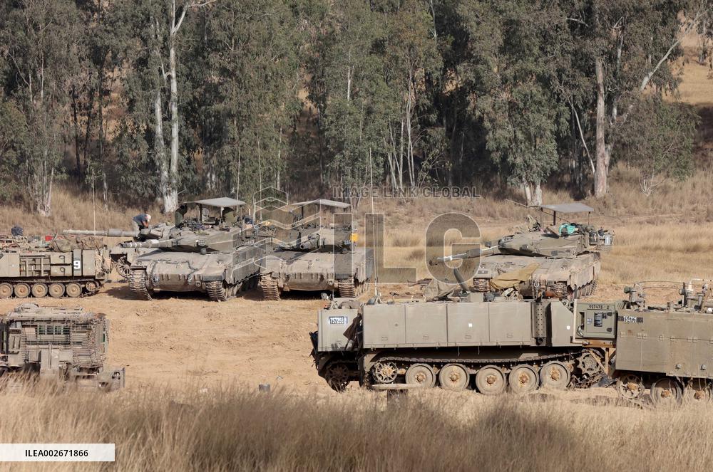ISRAEL-KIBBUTZ REIM-TROOPS-GAZA