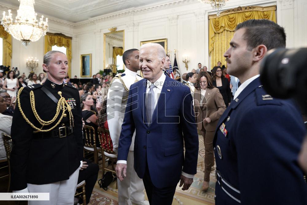 Joe Biden welcomes the Las Vegas Aces - Washington