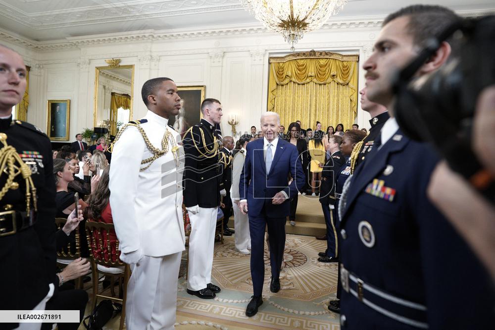 Joe Biden welcomes the Las Vegas Aces - Washington