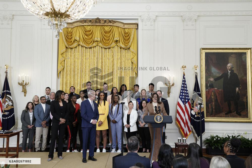 Joe Biden welcomes the Las Vegas Aces - Washington