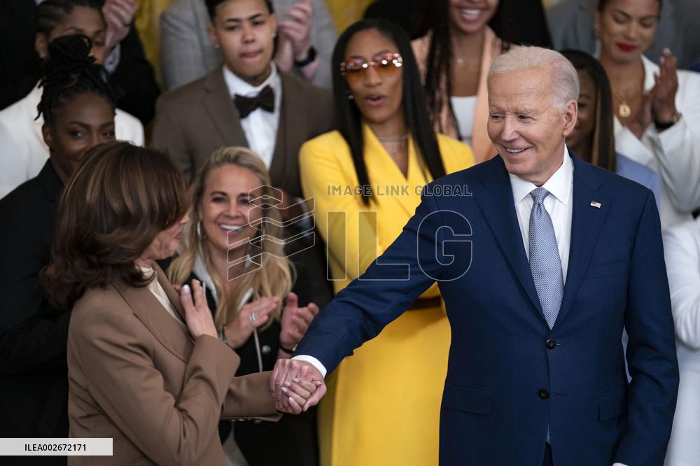 Los Vegas Aces Celebrate 2023 WNBA Championship at White House