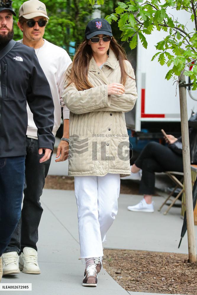 Dakota Johnson On Set - NYC