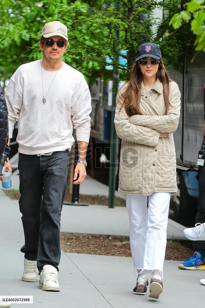 Dakota Johnson On Set - NYC