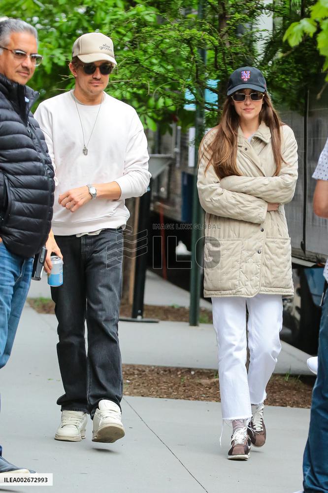 Dakota Johnson On Set - NYC