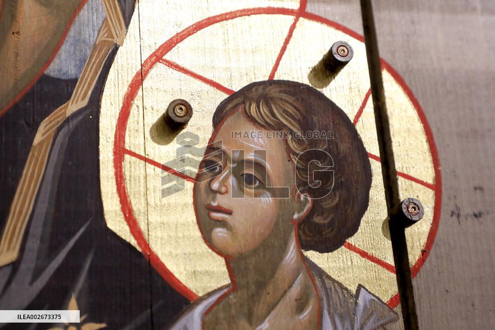Icons on Ammo Boxes exhibition in Kyiv