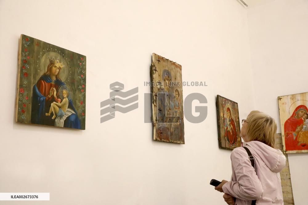 Icons on Ammo Boxes exhibition in Kyiv