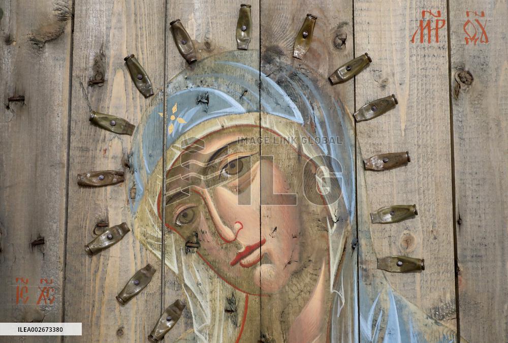 Icons on Ammo Boxes exhibition in Kyiv