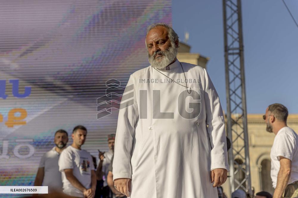 Rally Against Land Transfer To Azerbaijan - Armenia