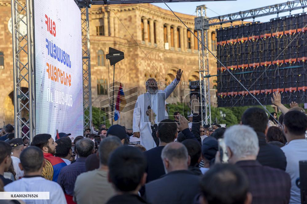 Rally Against Land Transfer To Azerbaijan - Armenia