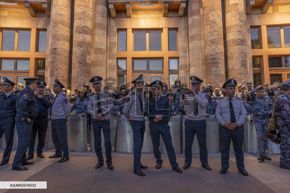 Rally Against Land Transfer To Azerbaijan - Armenia