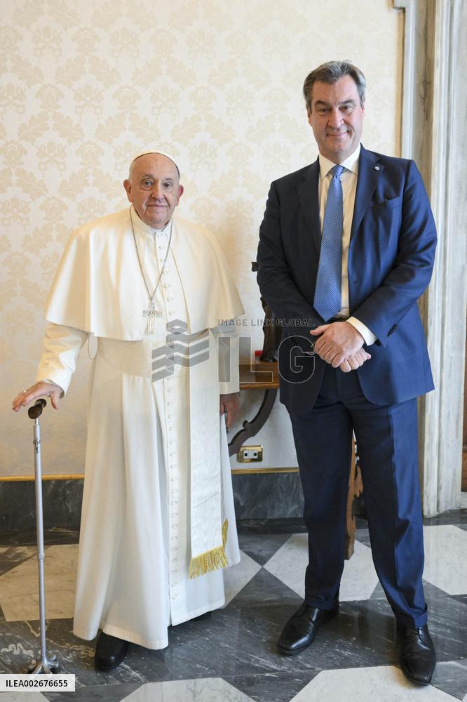 Pope Francis Receives Minister-President of Bavaria