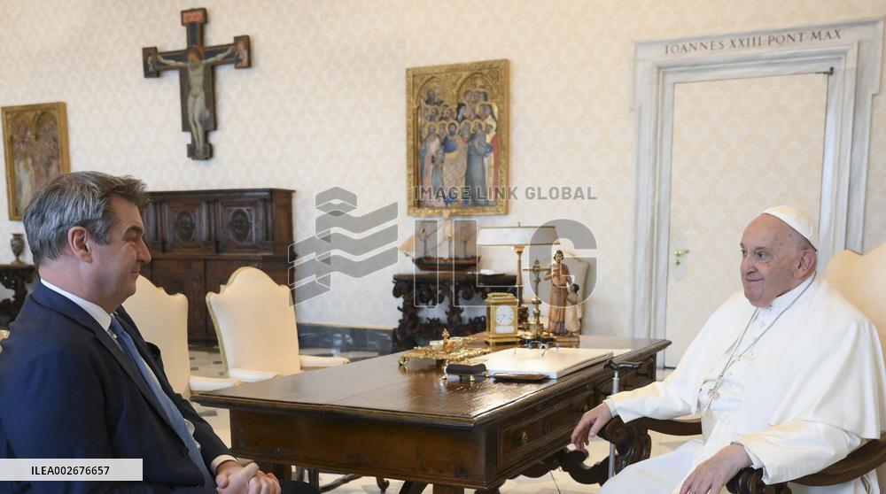 Pope Francis Receives Minister-President of Bavaria
