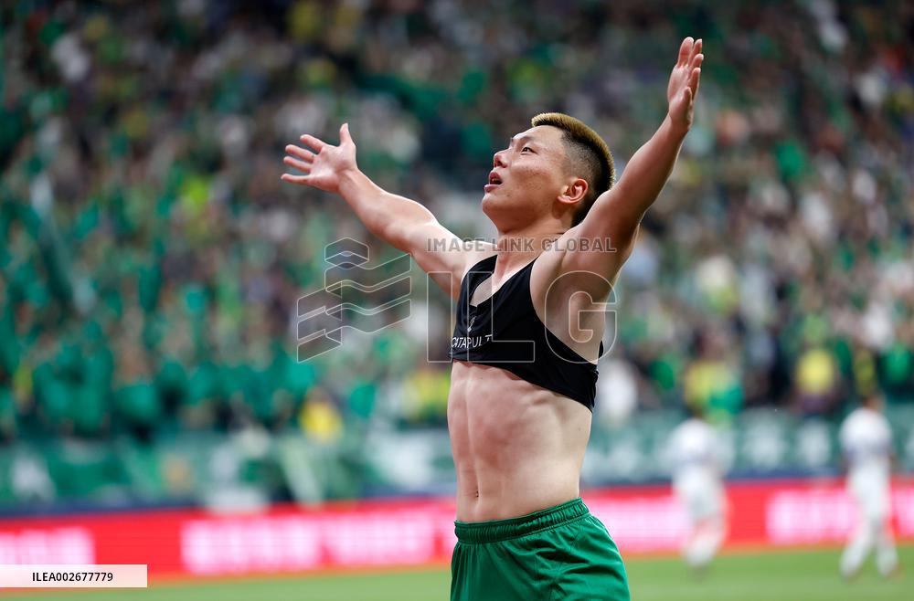 (SP)CHINA-BEIJING-FOOTBALL-CSL-BEIJING GUOAN VS MEIZHOU HAKKA(CN)
