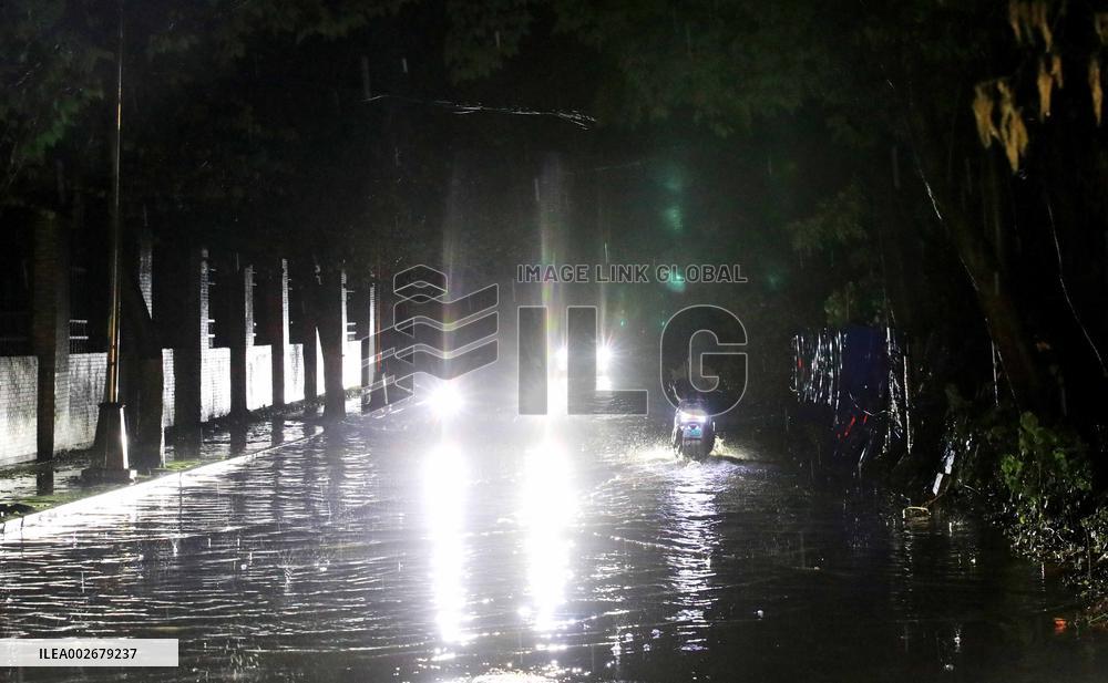 Daily Life During Rainstorm in Liuzhou