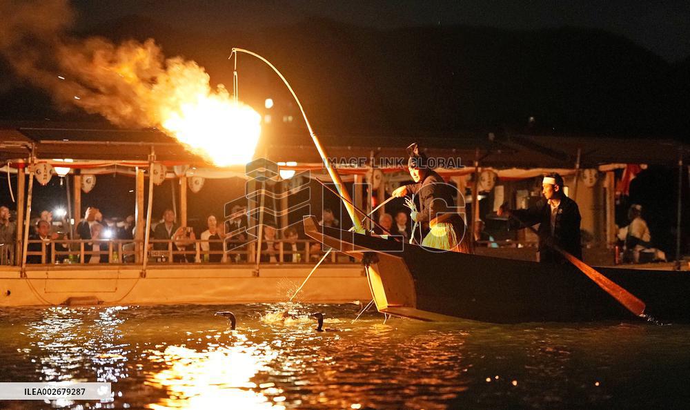 Opening of cormorant fishing season in central Japan