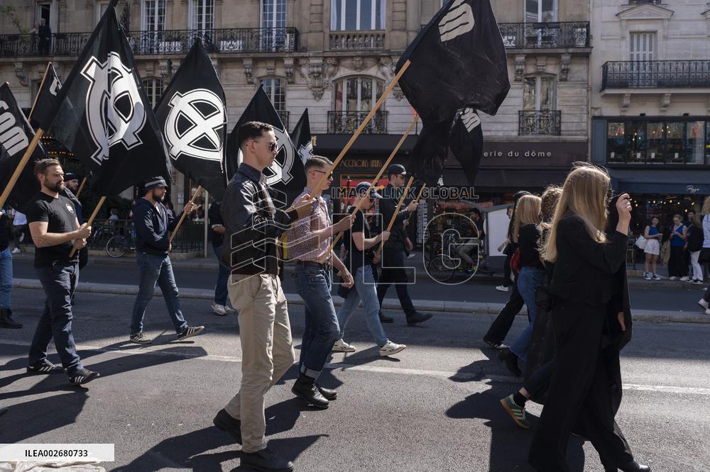 French Extreme Right Demonstration In Paris