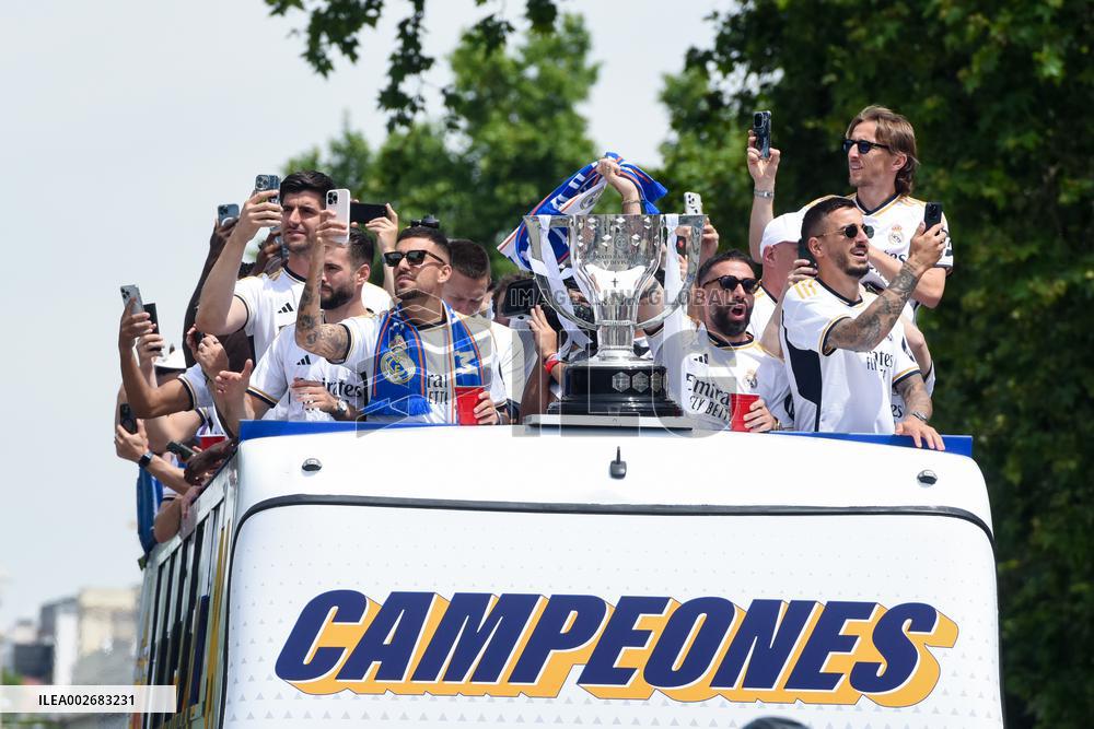 (SP)SPAIN-MADRID-FOOTBALL-LA LIGA-REAL MADRID CELEBRATION