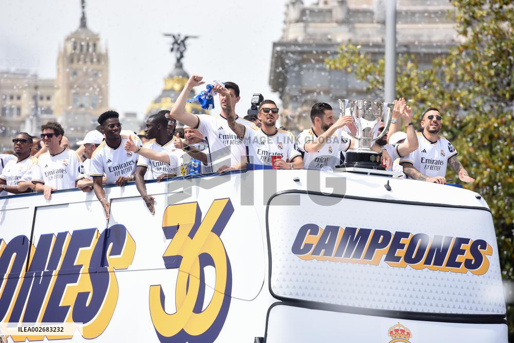 (SP)SPAIN-MADRID-FOOTBALL-LA LIGA-REAL MADRID CELEBRATION