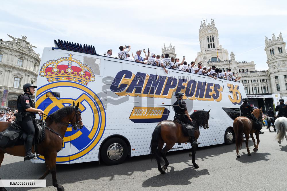 (SP)SPAIN-MADRID-FOOTBALL-LA LIGA-REAL MADRID CELEBRATION