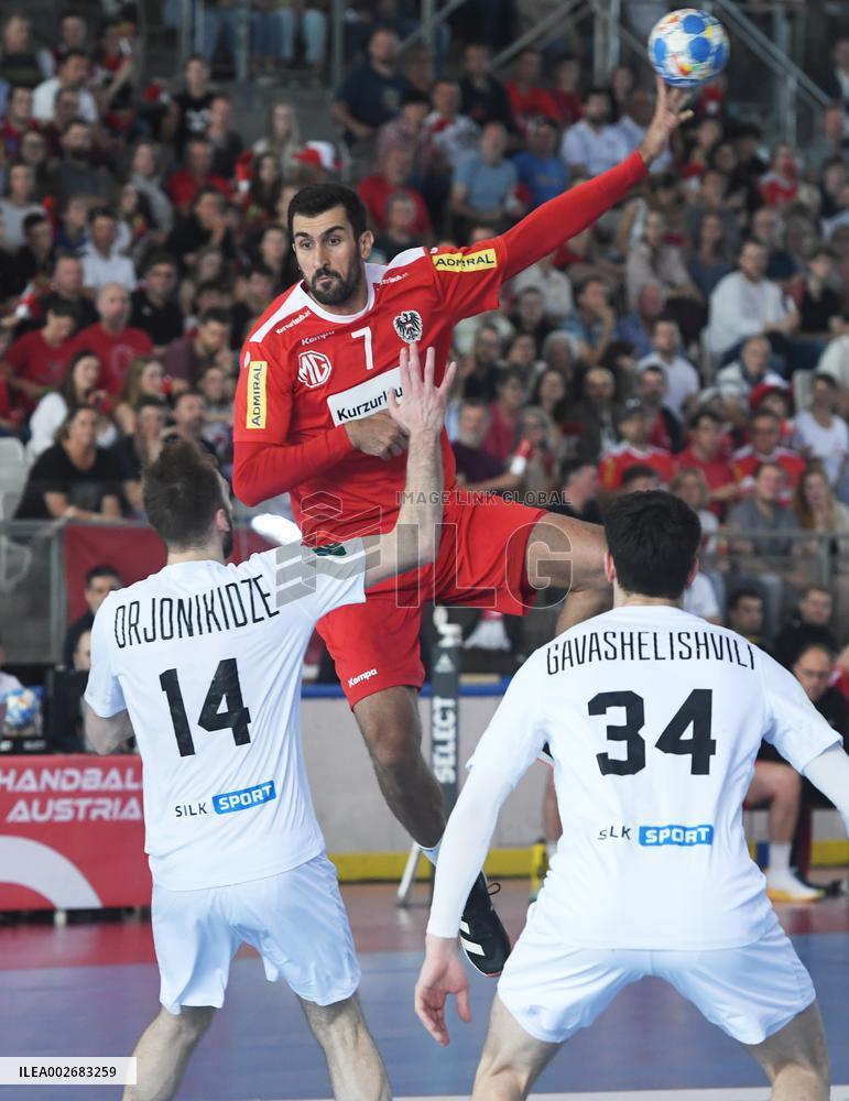 (SP)AUSTRIA-VIENNA-HANDBALL-WORLD CHAMPIONSHIP-EUROPEAN QUALIFICATION-AUSTRIA VS GEORGIA