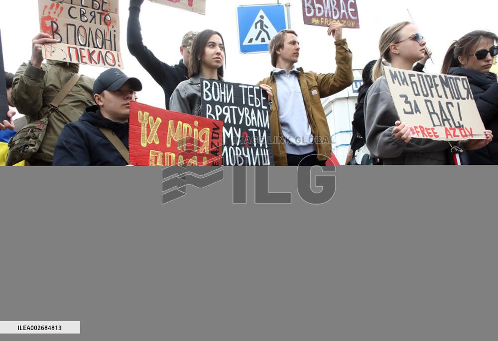 Dont Be Silent! Captivity Kills action held in Kyiv