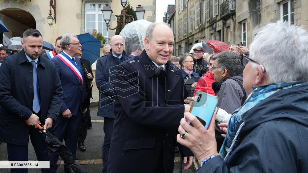 Prince Albert Visits Mayenne