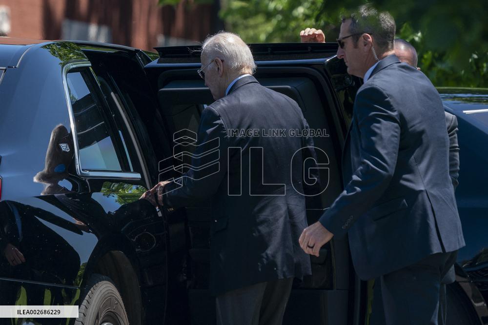 US President Joe Biden returns to Washington from Rehoboth Beach, Delaware