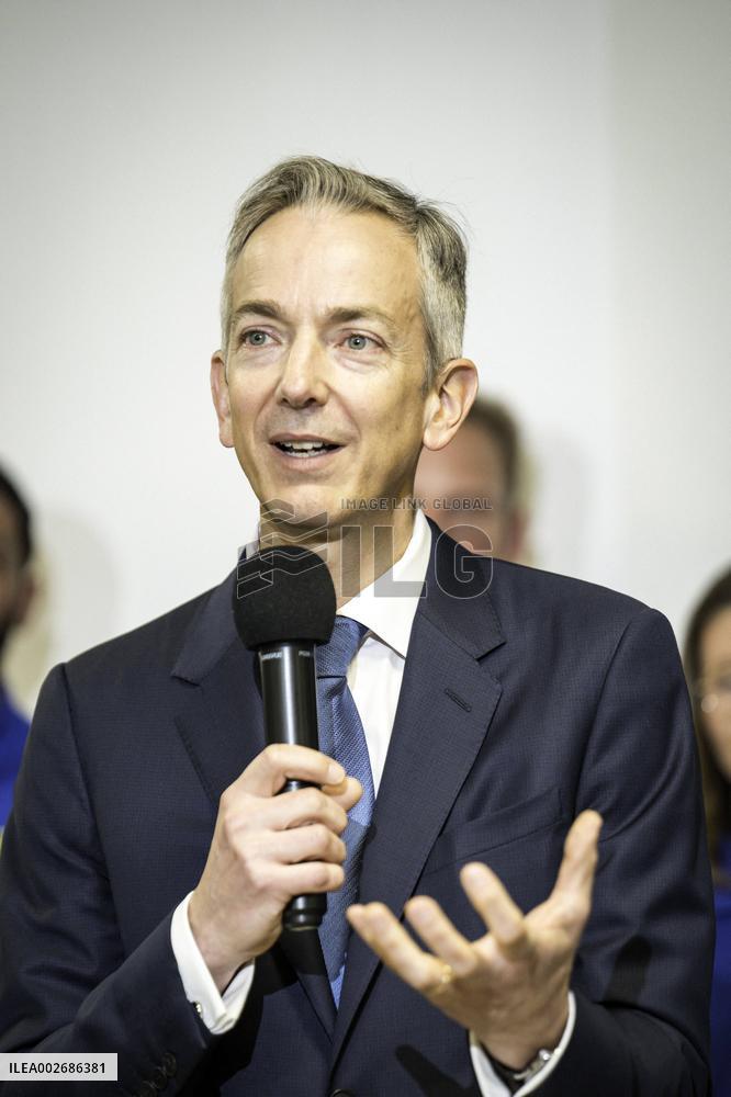 Emmanuel Macron Visits A McCain Factory In The Marne Region