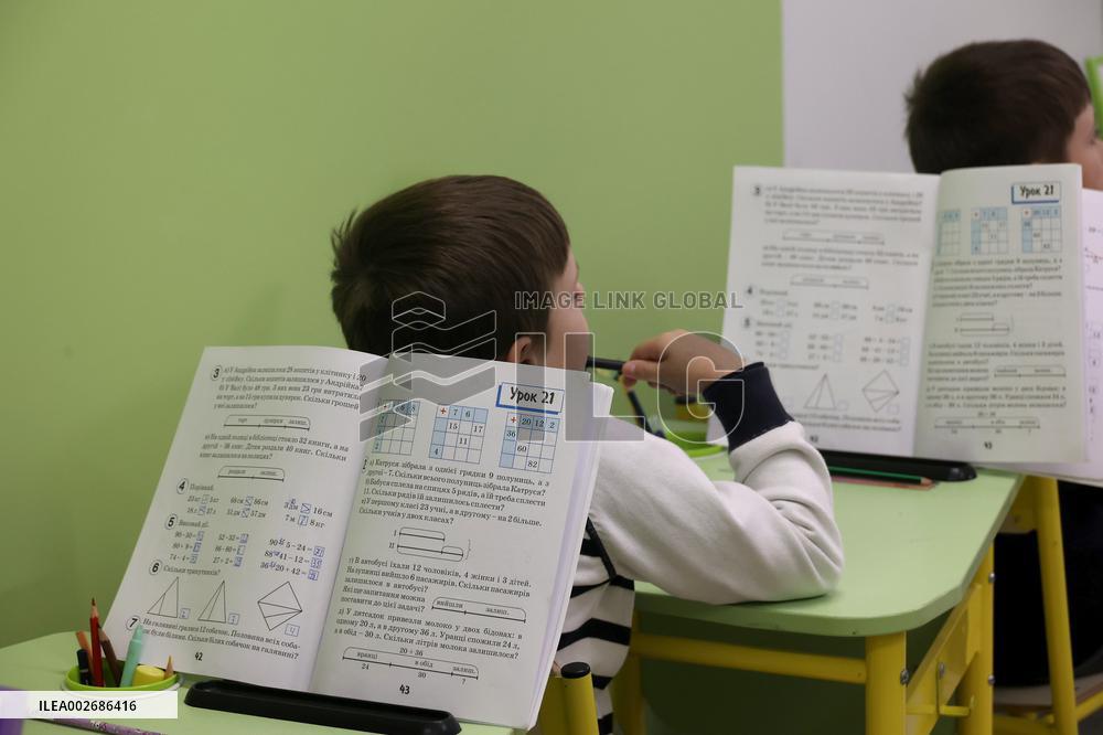 Underground school in Kharkiv