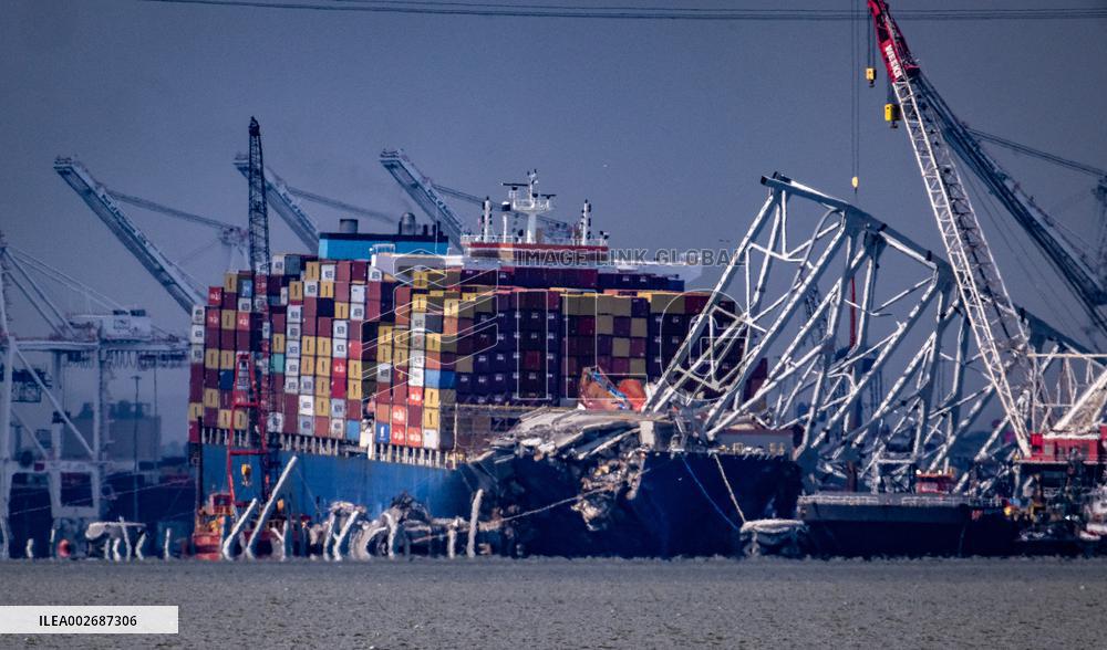 Baltimore Bridge Blown Up In Controlled Demolition
