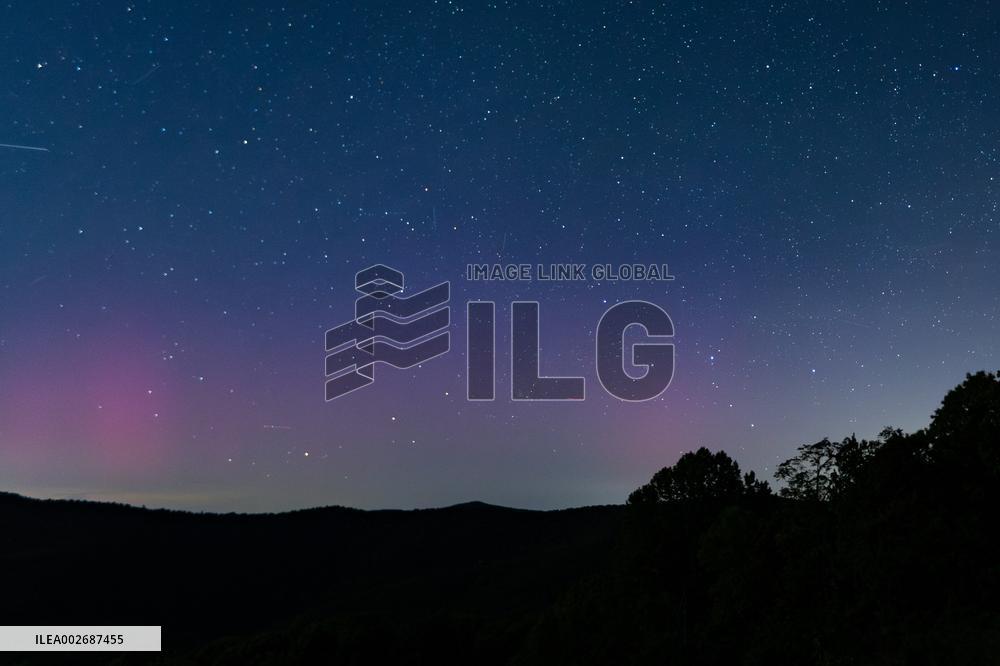 Aurora Borealis In The Appalachian Mountains - Virginia