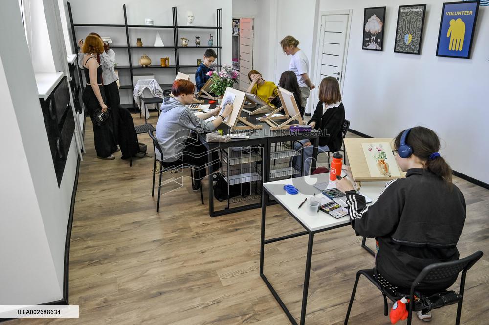 Opening of family library in Zaporizhzhia