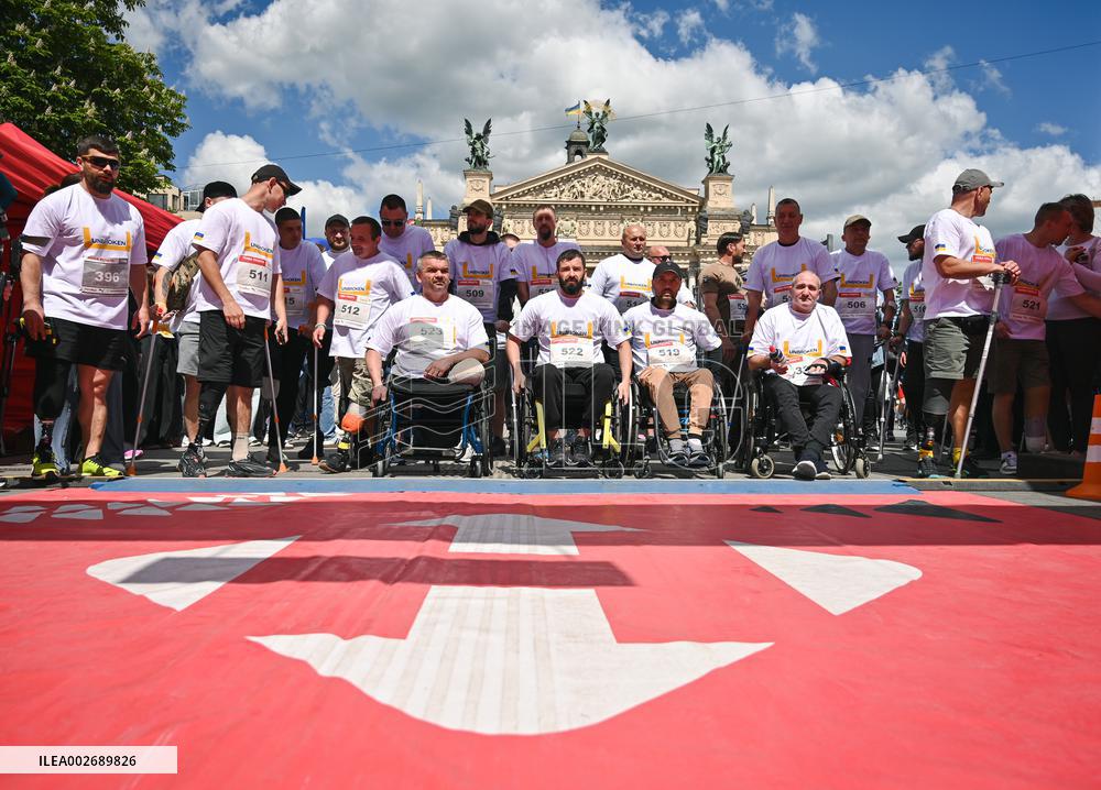 Charity half marathon in Lviv