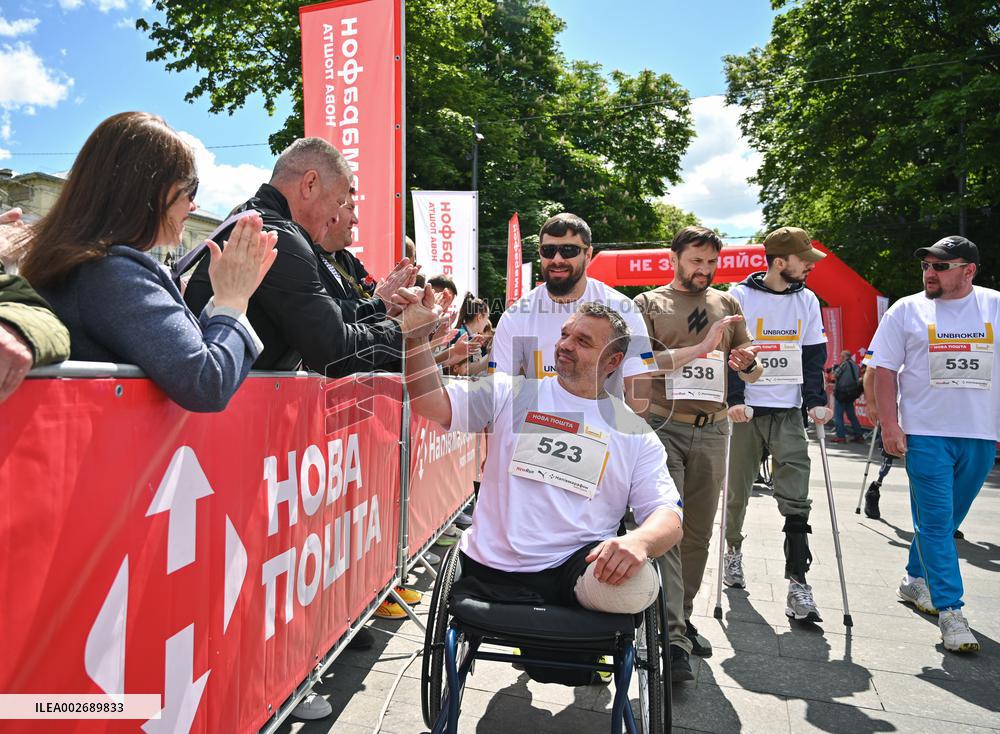 Charity half marathon in Lviv