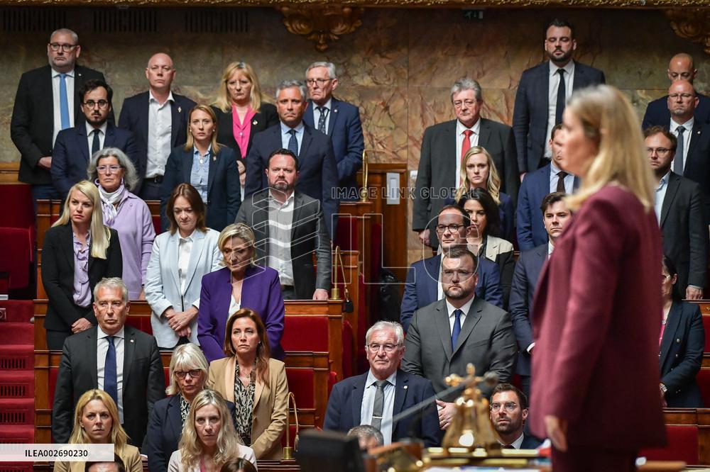 Questions to the government at the National Assembly in Paris FA