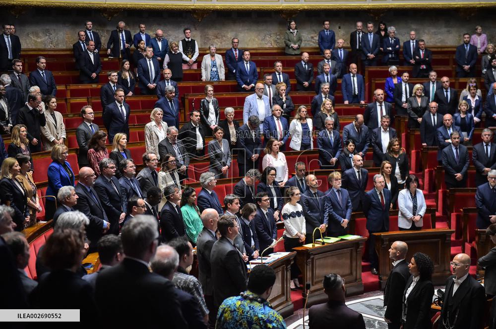 Questions to the government at the National Assembly in Paris FA