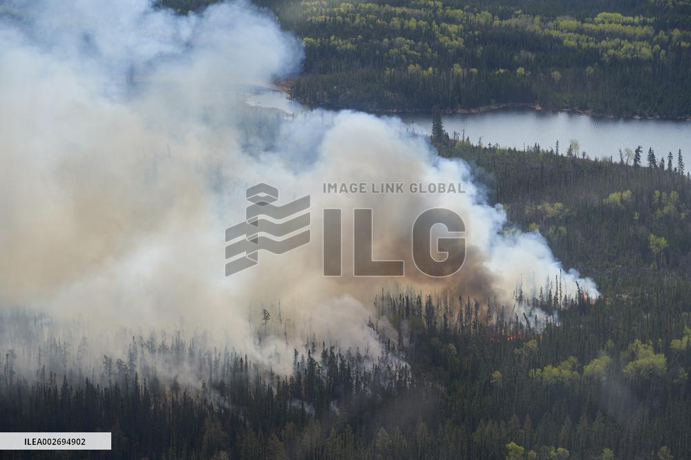 Flin Flon Fire Grows In Manitoba - Canada