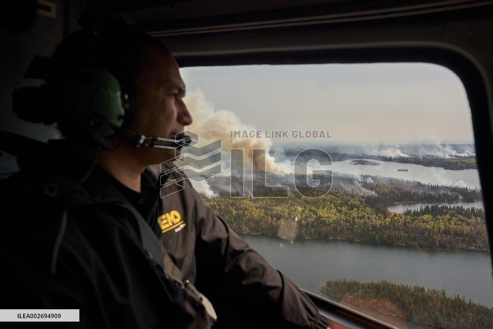 Flin Flon Fire Grows In Manitoba - Canada