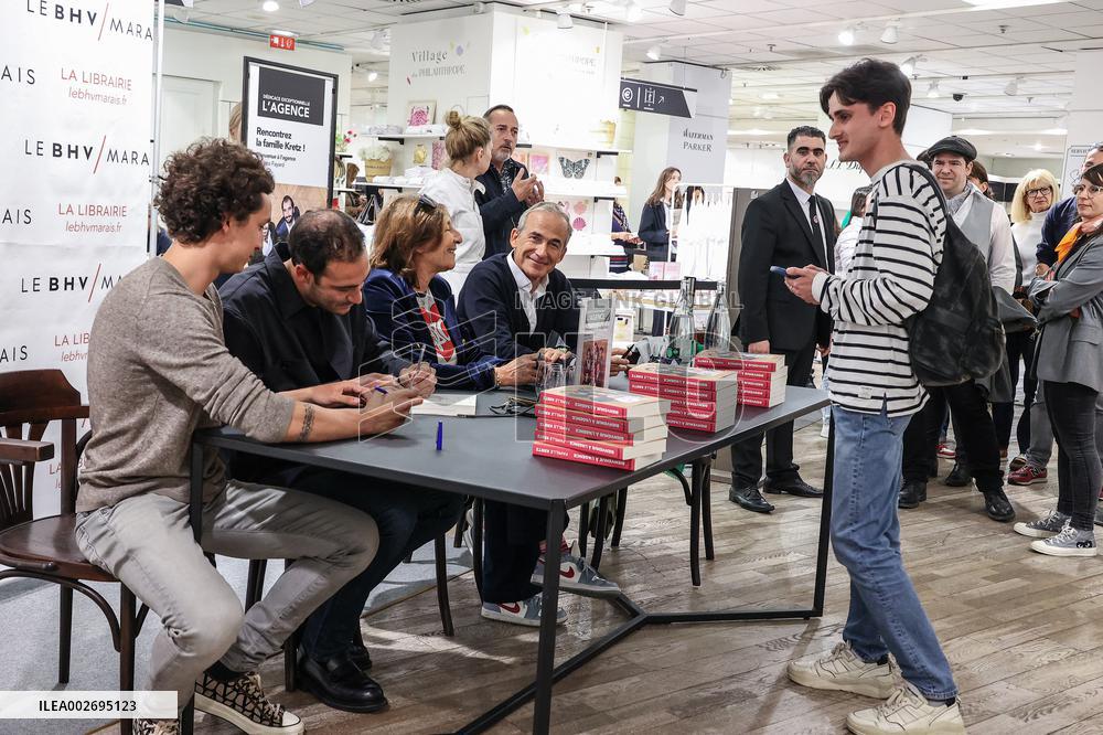 Family Kretz's book signing at BHV Marais