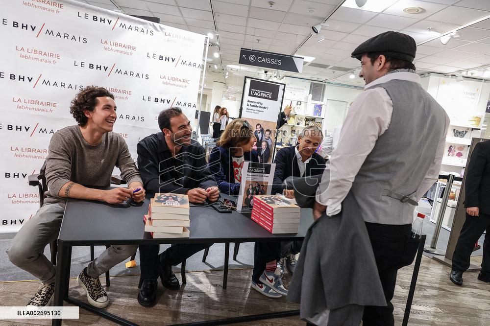 Family Kretz's book signing at BHV Marais