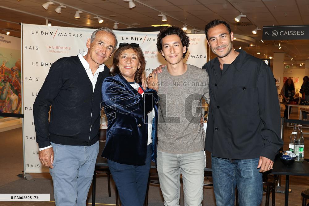 Family Kretz's book signing at BHV Marais