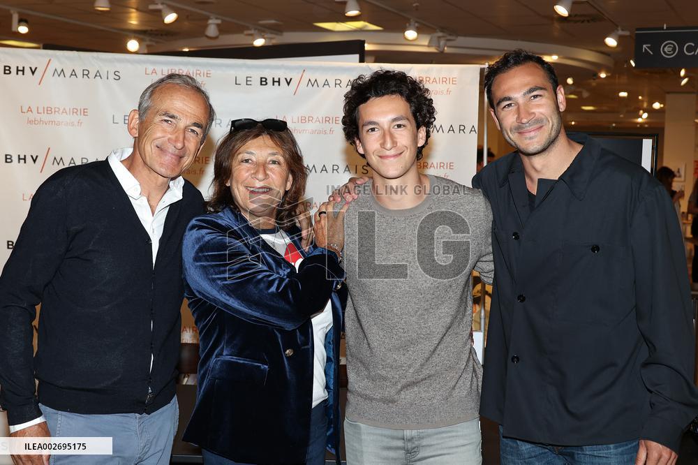 Family Kretz's book signing at BHV Marais