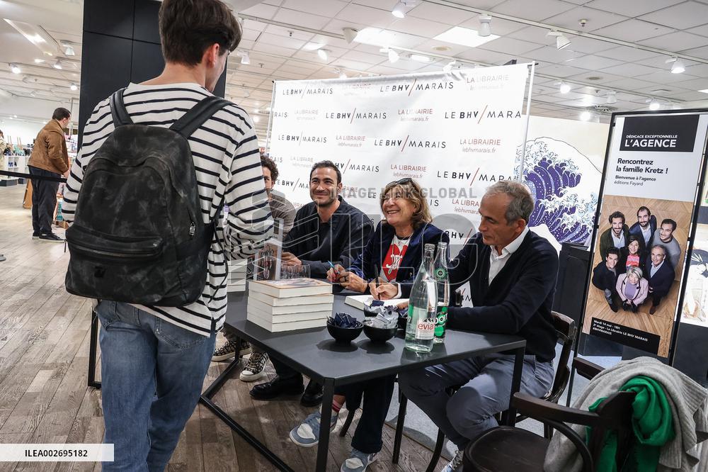 Family Kretz's book signing at BHV Marais