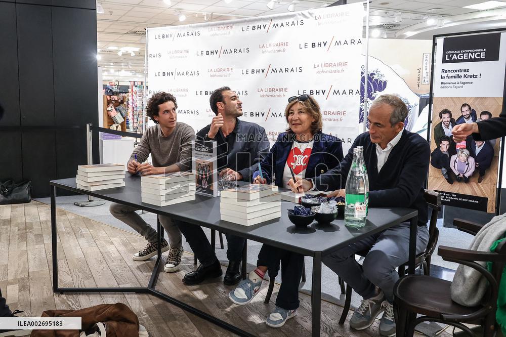 Family Kretz's book signing at BHV Marais